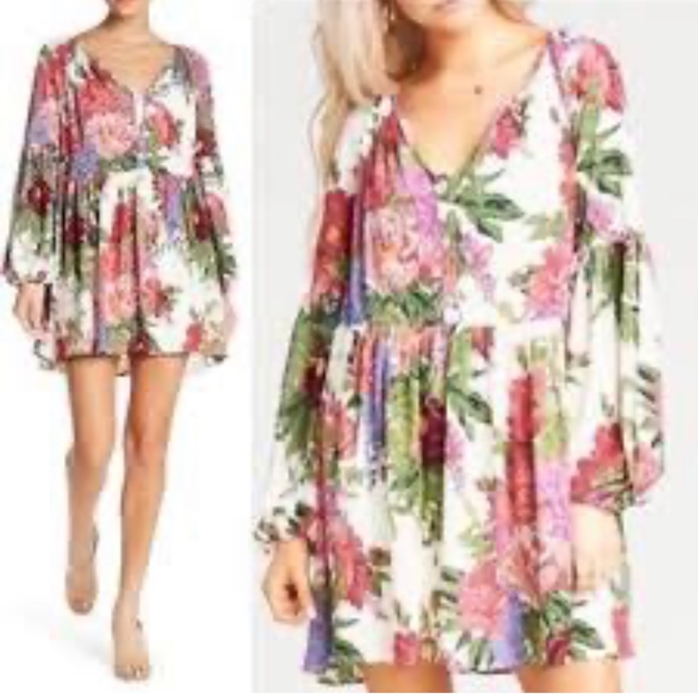 Show me your Mumu balloon sleeve mini with‎ attached slip. Worn once 1 hour